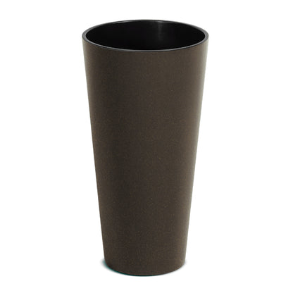 Macetero Alto Y Redondo,sin Depósito , De 25x25x47,6cm, Capacidad De 9 L.