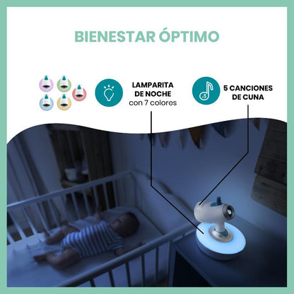 Monitor para bebé com câmara motorizada YOO Moov Babymoov