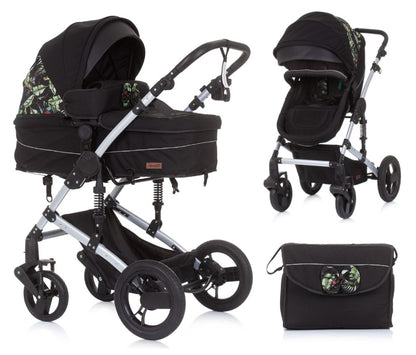 Carrito De Bebé Camea Dúo Convertible Con Bolso Exotic_0