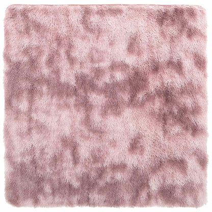 Vidaxl Alfombra De Pelo Largo Navarra Rosa Polvoriento 120x120 Cm_0
