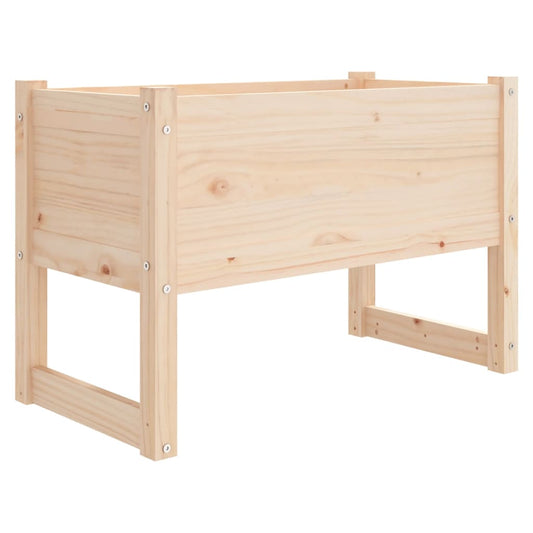Jardinera De Madera Maciza De Pino 78x40x52 Cm_0