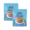 Embalagem de 2 misturas orgânicas de aveia integral e mirtilo para panquecas, Smileat, 125 g