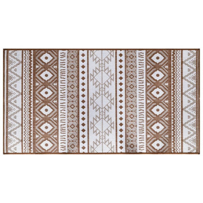 Vidaxl Alfombra De Exterior Gris Y Blanca Reversible 80x150 Cm_0