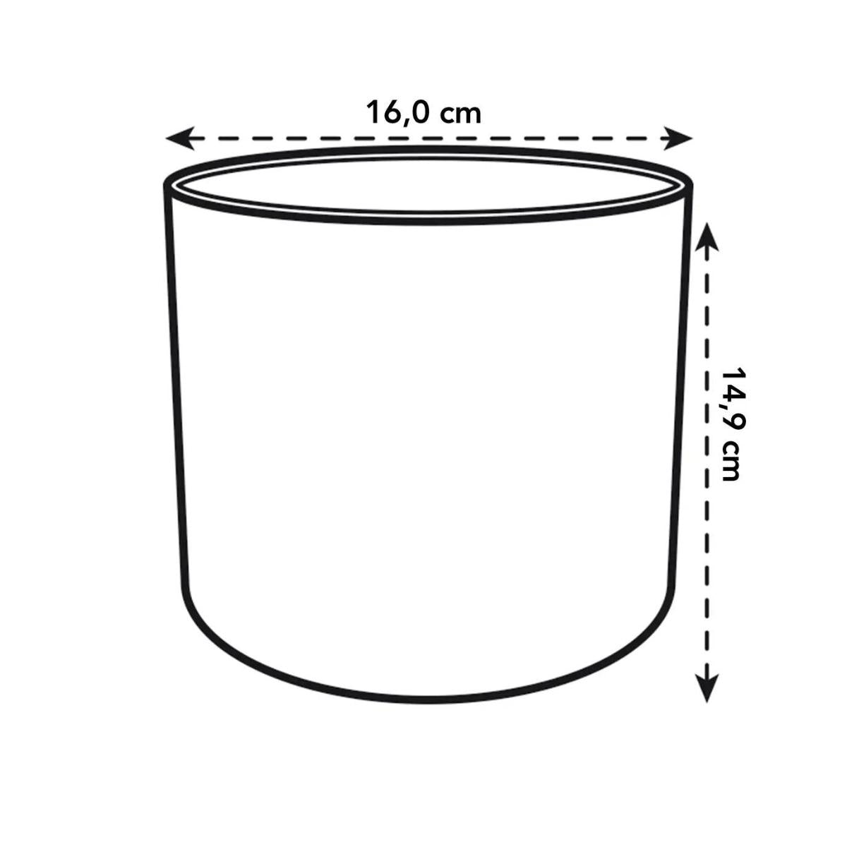 Vaso redondo reciclado Elho Ocean Azul Atlântico 22 cm