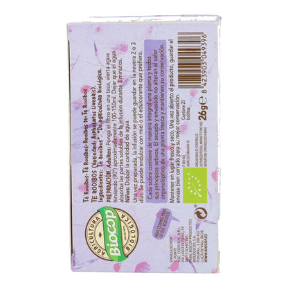 Chá Rooibos Biocop Giardino, 20 saquetas