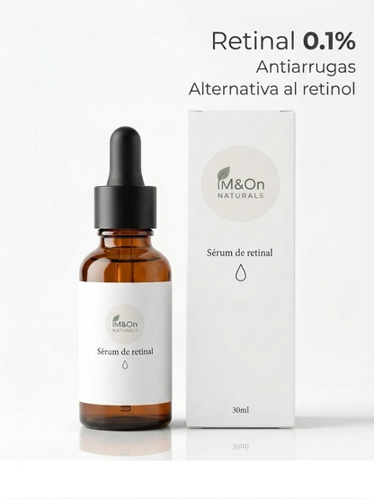 Sérum Facial con Retinal, Ácido Hialurónico y Aceite de Argán 30 ml | Antiedad de Noche | M&On Naturals_1