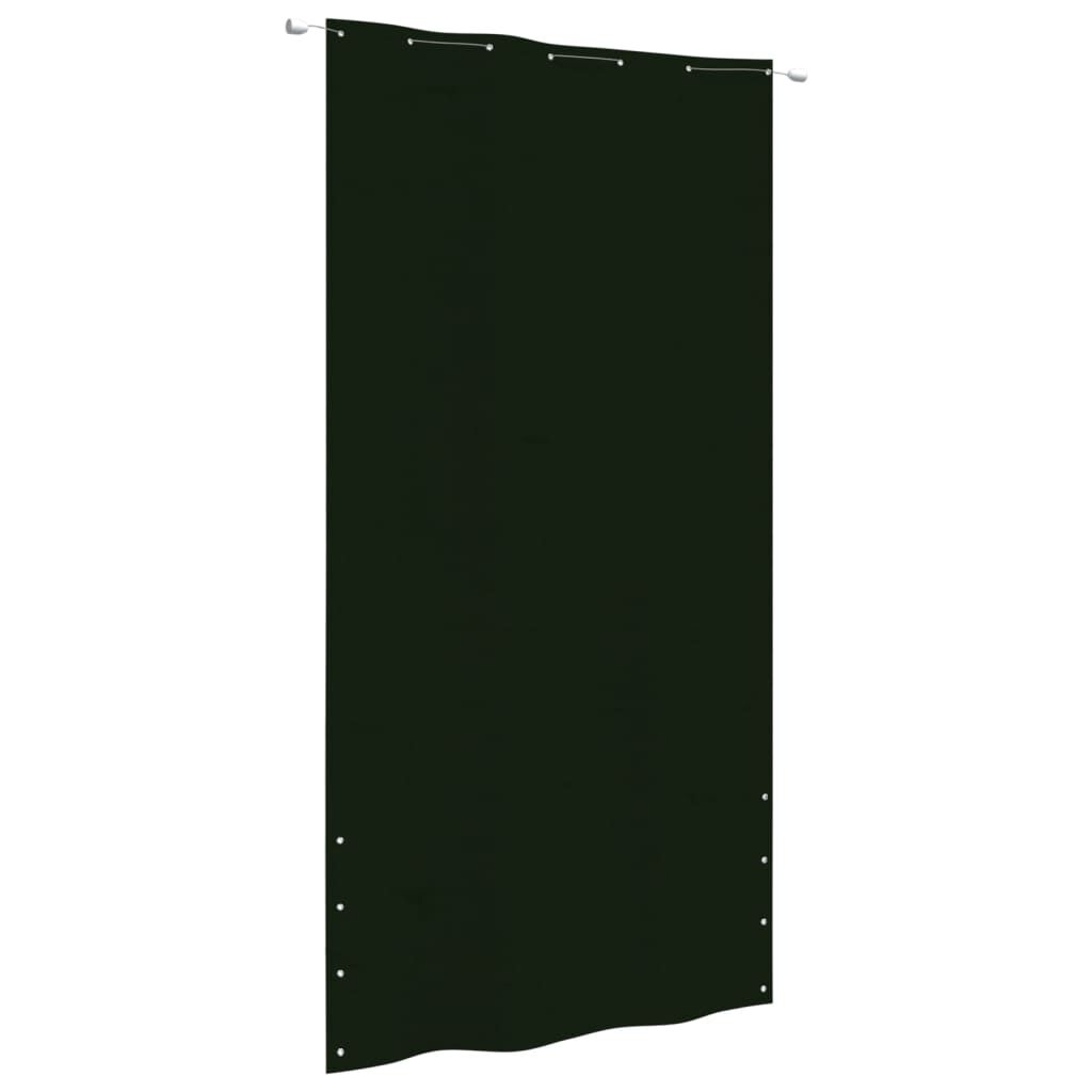 Vidaxl Toldo Pantalla Para Balcón Tela Oxford Verde Oscuro 140x240 Cm_0
