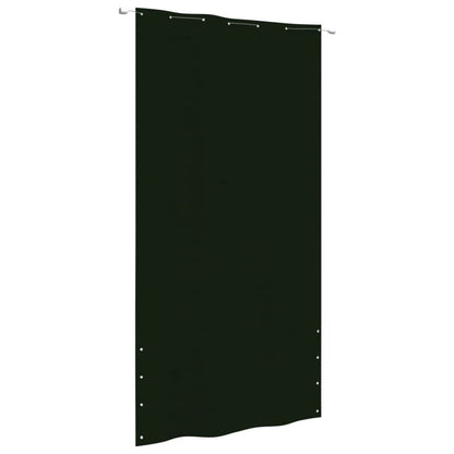 Vidaxl Toldo Pantalla Para Balcón Tela Oxford Verde Oscuro 140x240 Cm_0