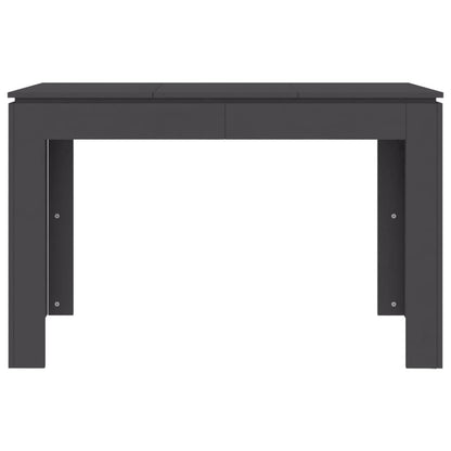 Mesa De Comedor De Madera Contrachapada Gris 120x60x76 Cm_2