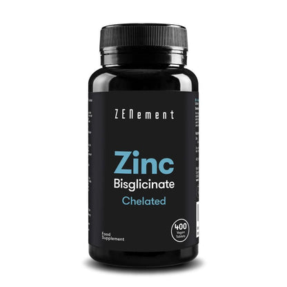 Zinco 25 mg (bisglicinato) alta dosagem zenement 400 comprimidos