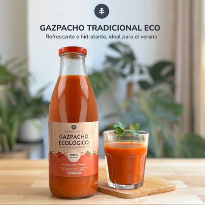 Pack de 3 gaspachos biológicos tradicionais com Planeta Huerto EVOO 1L