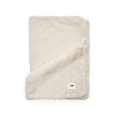 Cafide Manta Para Perros Efecto Pelo Beige Claro. Modelo Toia. Talla L (120x90 Cm)_0