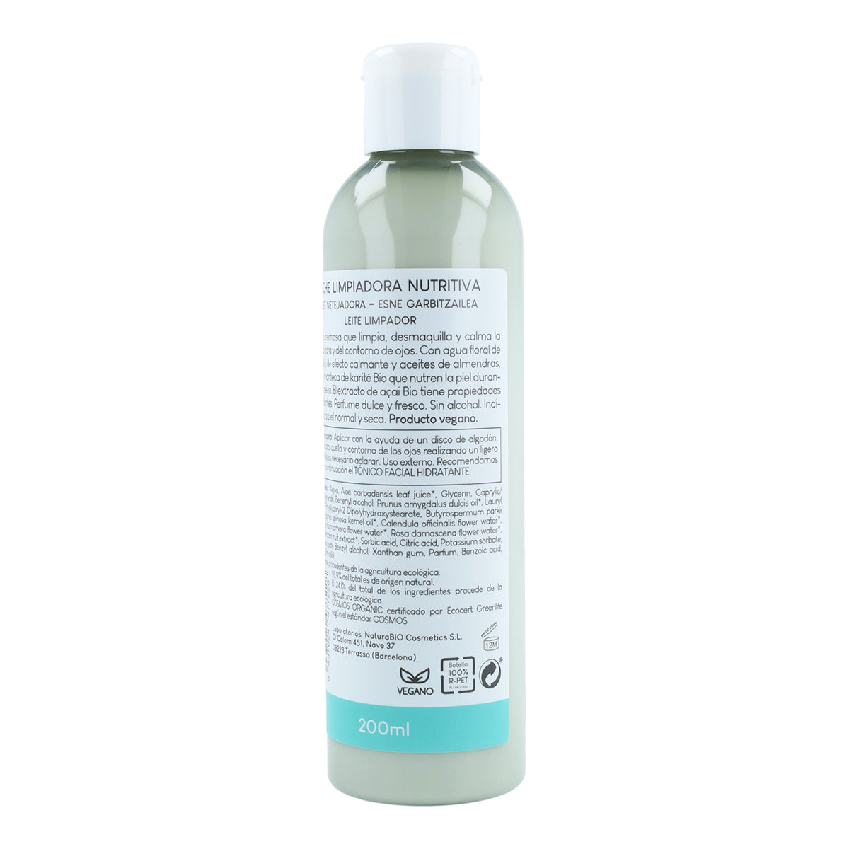 Leite de Limpeza Nutritivo com Argão e Calêndula Bio 200 ml NaturaBIO