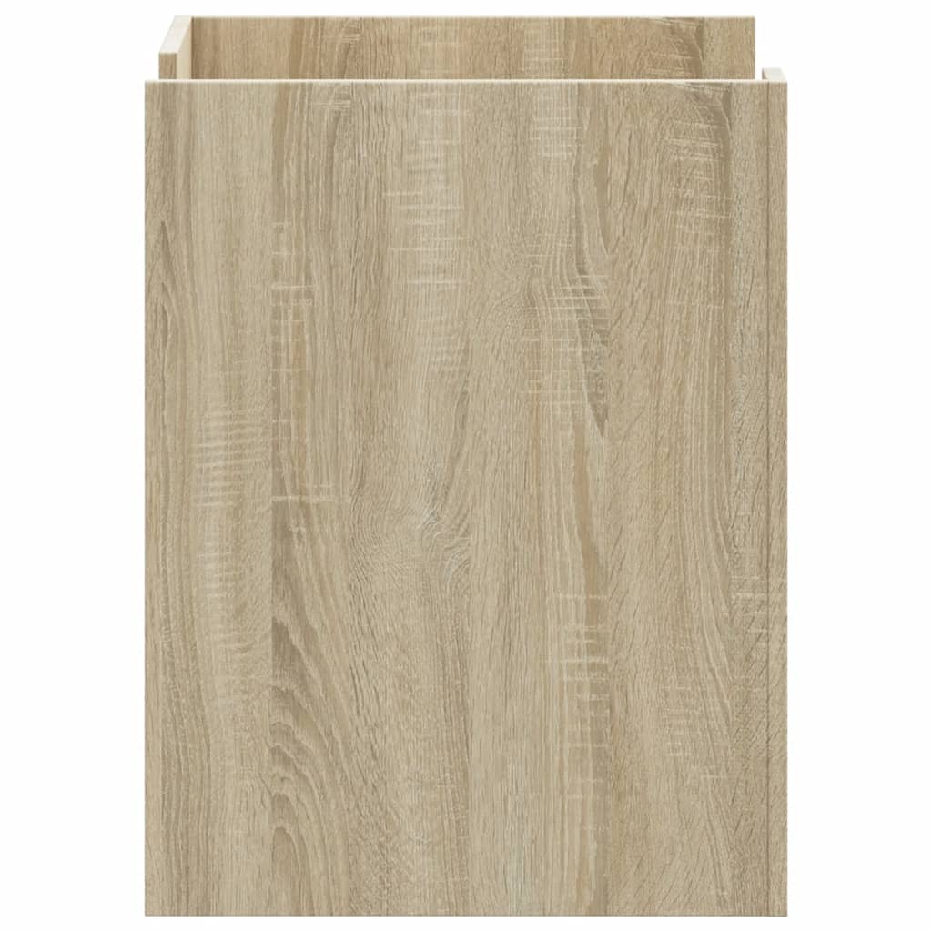 Mesita De Noche Madera De Ingeniería Roble Sonoma 45x50x65 Cm_3