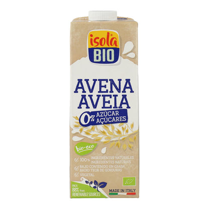 Bebida de Aveia Biológica 0% Açúcar, 1L. Isola Bio
