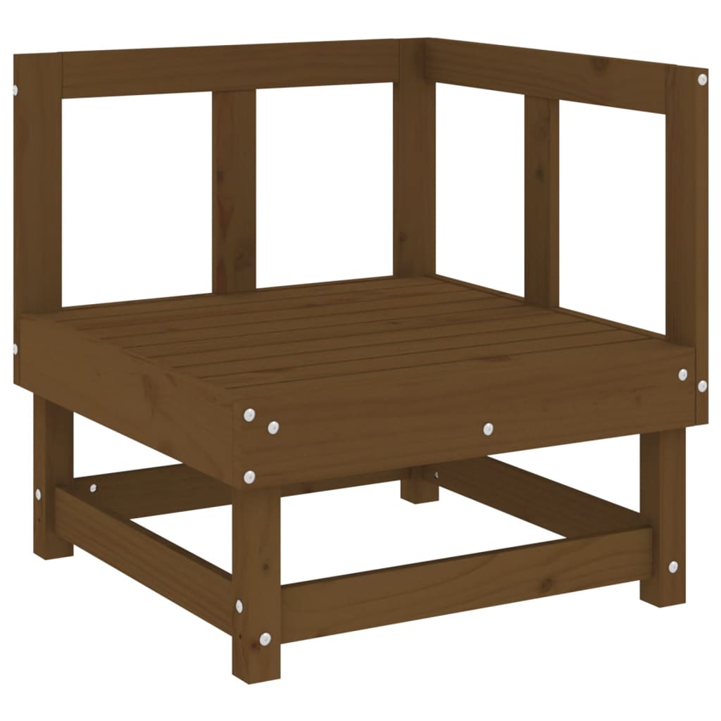 Vidaxl Juego Muebles De Jardín 6 Piezas Madera Maciza Pino Marrón Miel_5