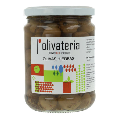 Azeitonas naturais com ervas l'olivateria 225g 
