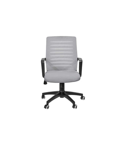 Silla Despacho De Diseño Moderno Giratoria Elevable Acabado Gris, 58cm(ancho) 89/99cm(altura) 64cm(fondo)_0