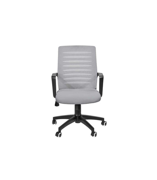 Silla Despacho De Diseño Moderno Giratoria Elevable Acabado Gris, 58cm(ancho) 89/99cm(altura) 64cm(fondo)_0