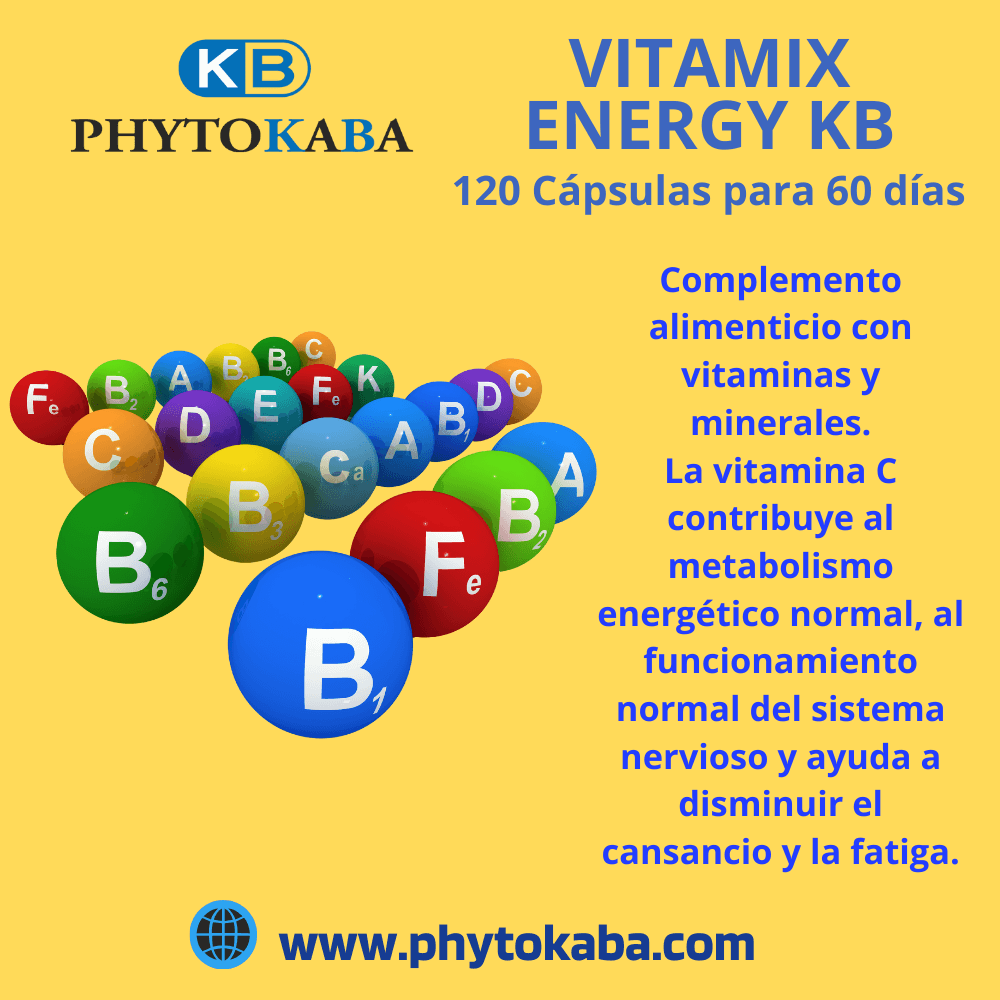 Vitamix Energy Kb 60 Cápsulas Vitaminas Y Minerales_1