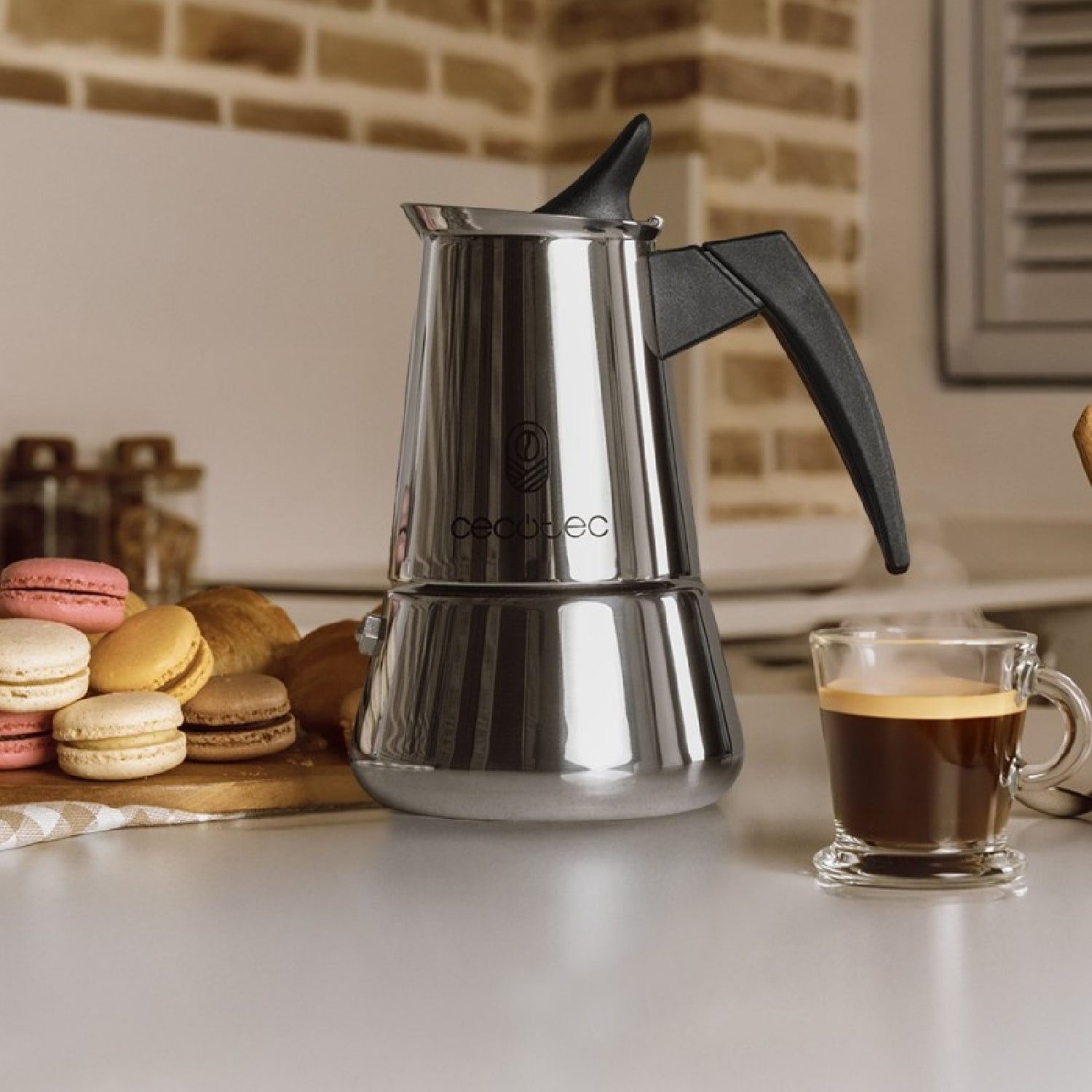 Cecotec Cafetera Italiana Piccolina 600. 300ml, 6 Tazas De Café, Acero Inoxidable, Apta Todas Superficies, Filtro Premiu_2