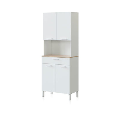 Alacena Cocina Colin 4 Puertas Melamina, Blanco Artik, 72 X 186 X 40_1