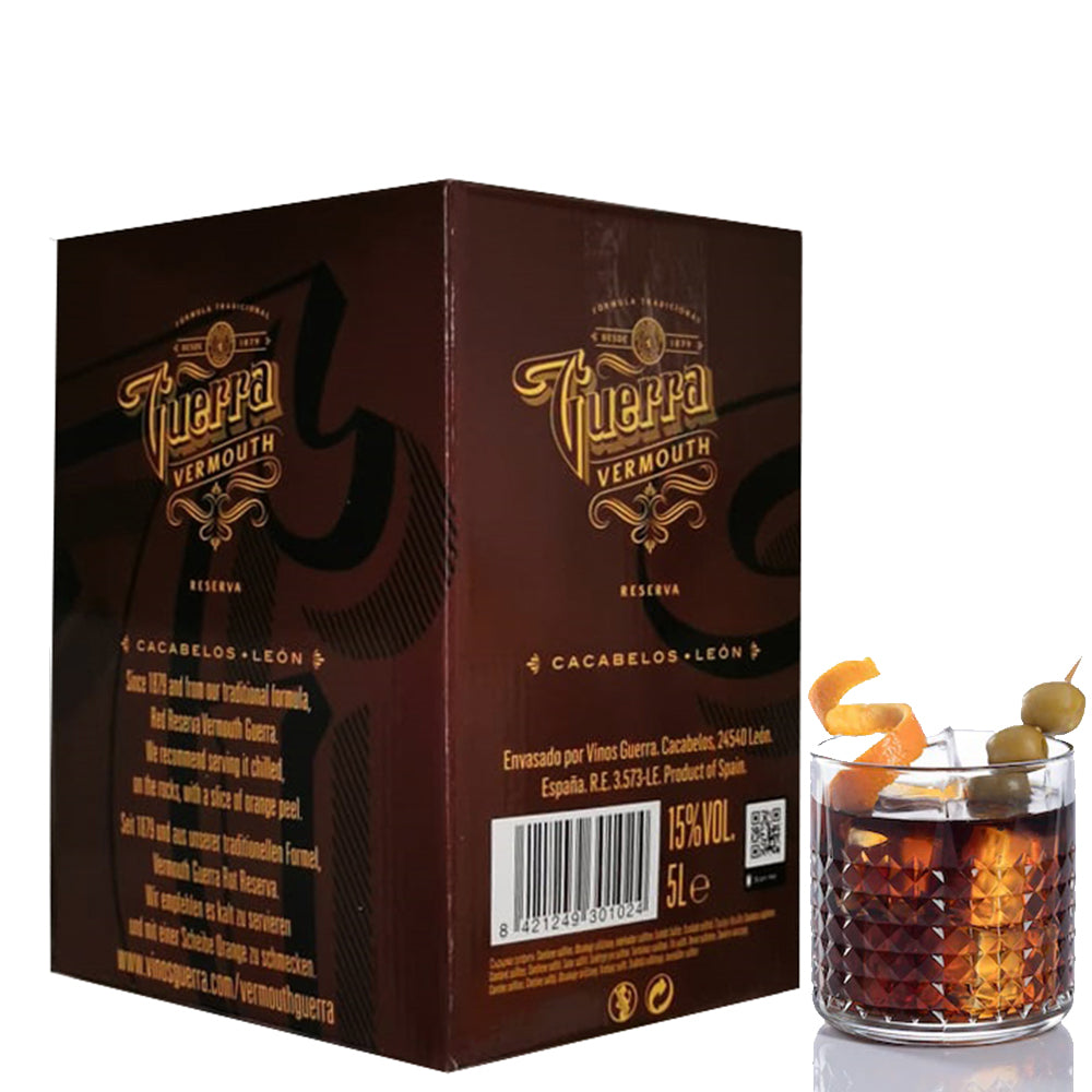 Vermouth Guerra Rojo Reserva. Bag 5 Litros Con Llave_0