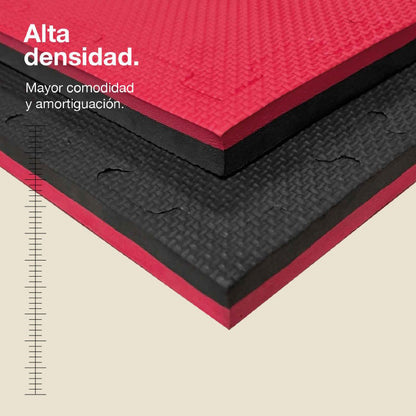 Jowy Tatami Puzzle 2,5cm 100x100cm – Superficie T Azul/rojo_1