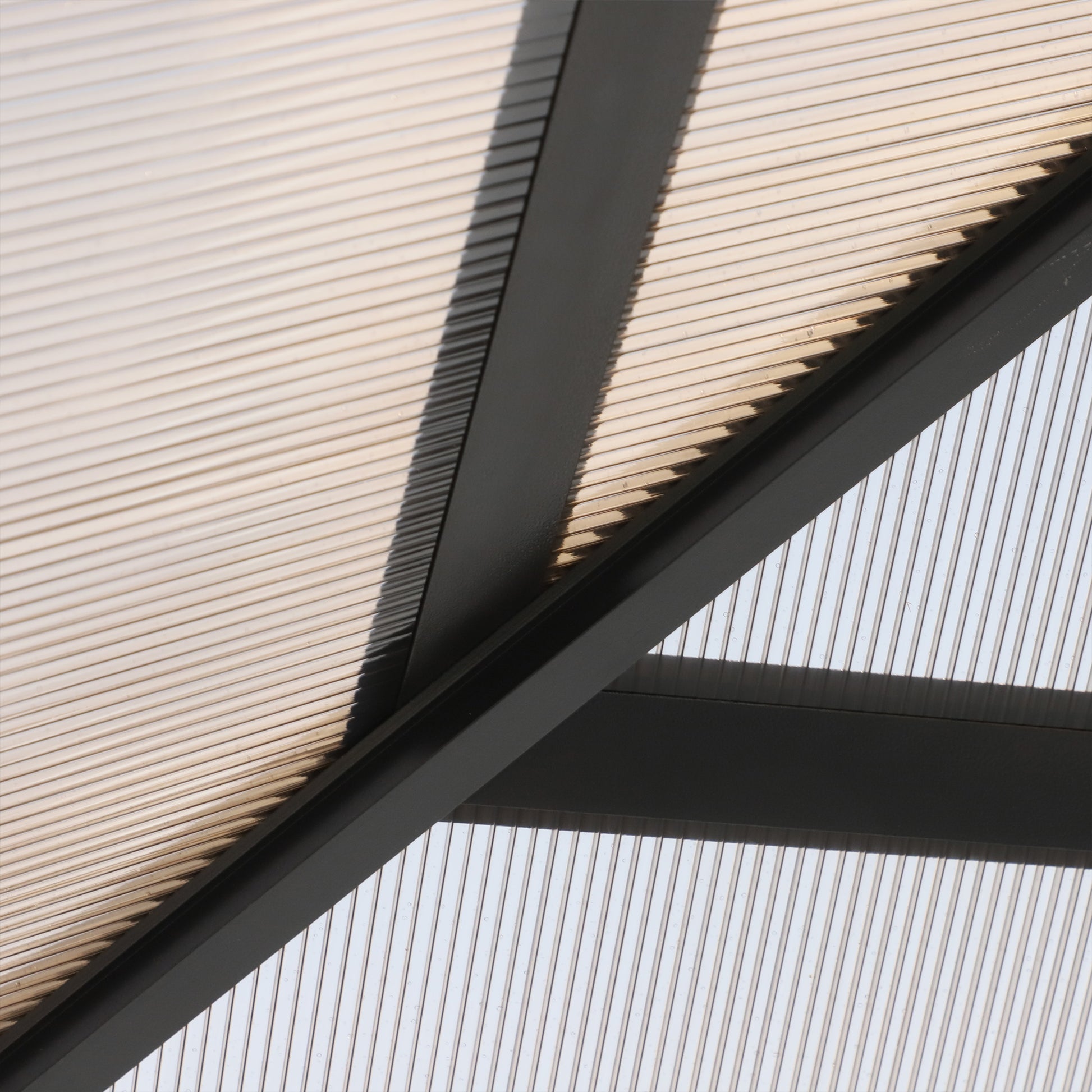 Outsunny Cenador 3x3 M Con Techo De Policarbonato 4 Cortinas Laterales Marco De_4