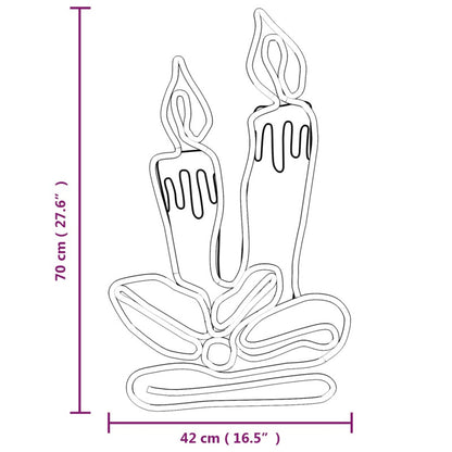 Vidaxl Figura De Velas De Navidad Con 144 Led 70x42 Cm_5