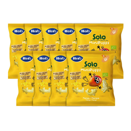 Pack x9 Eco Mango Snacks 18 g - Hero Solo