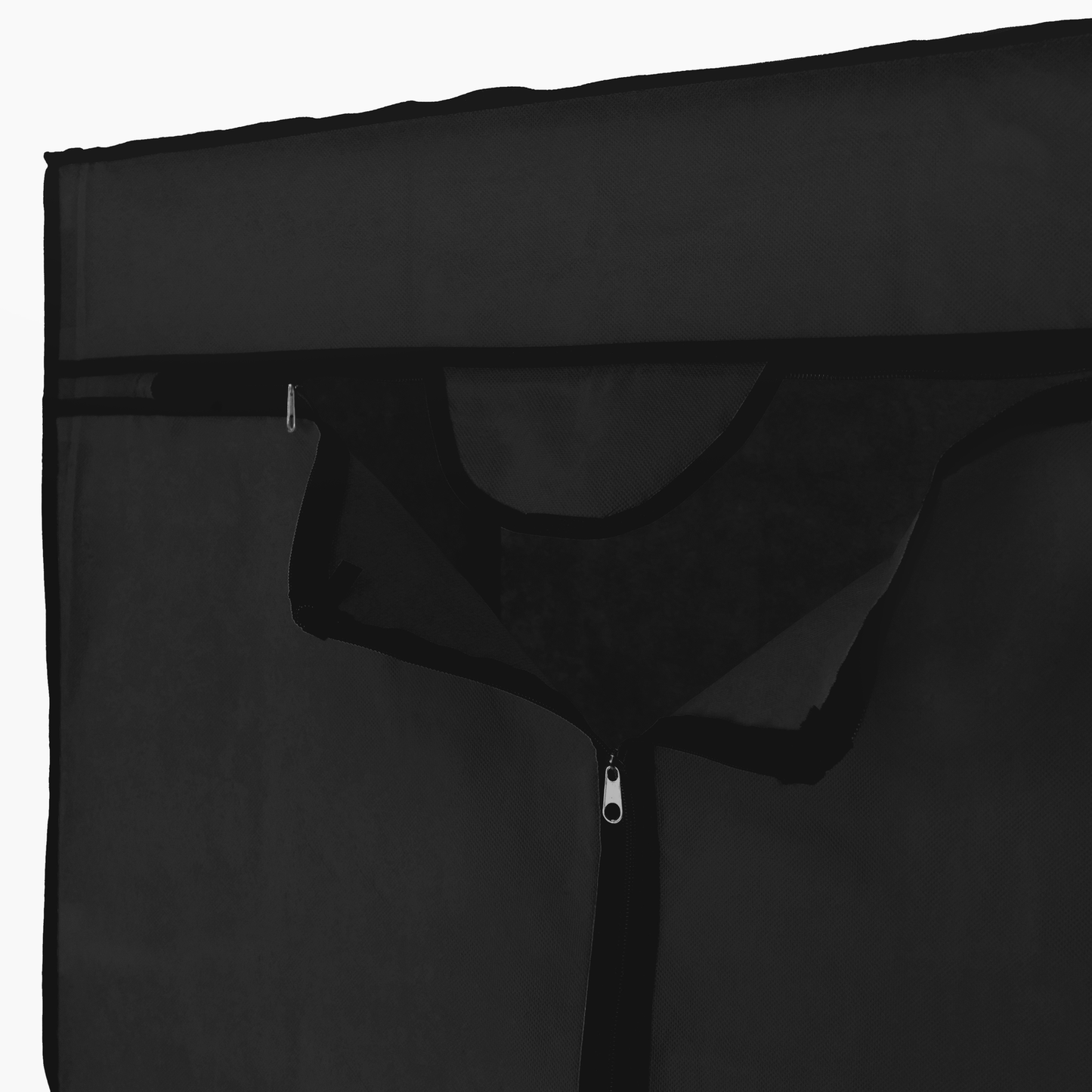 Armario Ropero Guardarropa De Tela Desmontable 70 X 45 X 155 Cm Negro_2