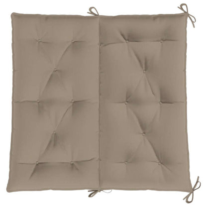 Vidaxl Cojín De Banco De Jardín Tela Oxford Taupe 100x(50+50)x7 Cm_4