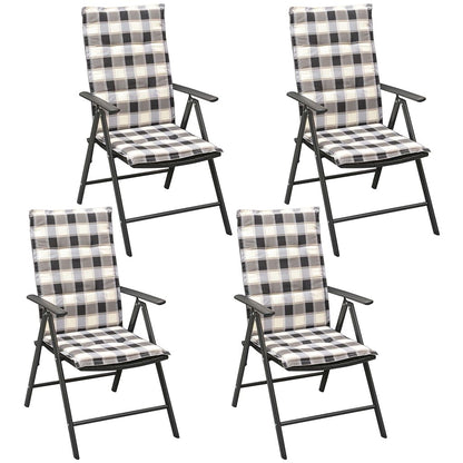 Vidaxl Set Comedor De Jardín 5 Piezas Y Cojines Aluminio Negro_3