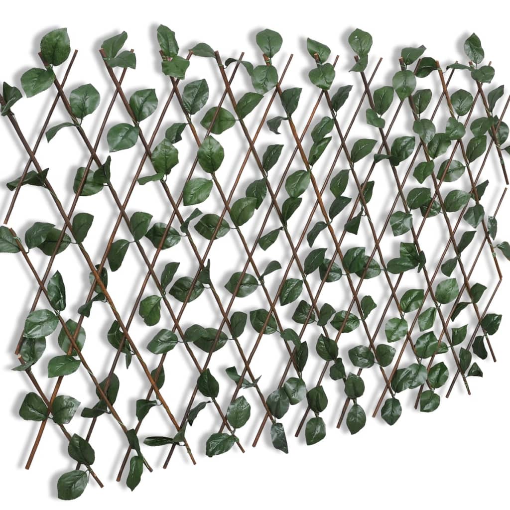 Valla Enrejada De Sauce 5 Piezas Hojas Artificiales 180x90 Cm / Vetonek_1
