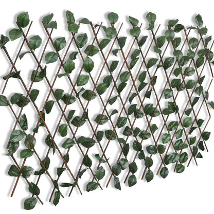 Valla Enrejada De Sauce 5 Piezas Hojas Artificiales 180x90 Cm / Vetonek_1
