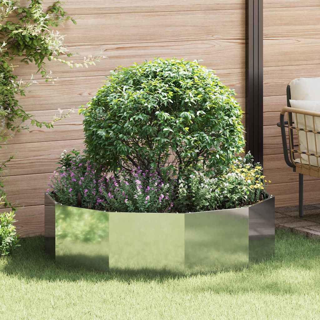 Jardinera Plateado 120 X 120 X 35 Cm Acero Galvanizado_1