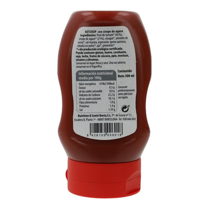 Ketchup biológico com molho de agave, 270g. Natursoy