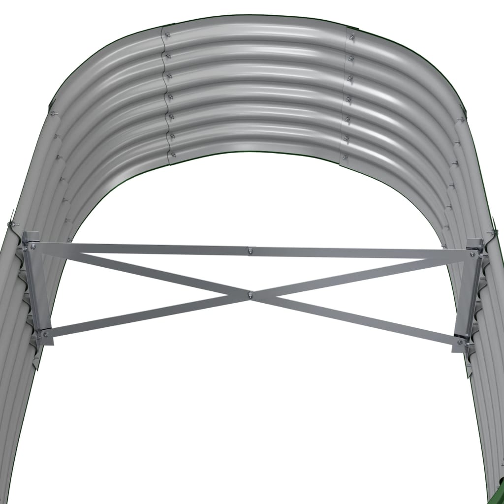 Jardinera Arriate Acero Galvanizado Verde 152x80x36 Cm_4