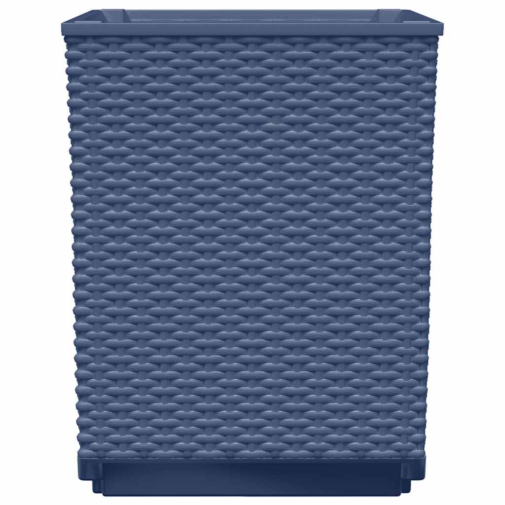 Jardineras 4 Uds Polipropileno Azul Gris 30x30x37 Cm_4