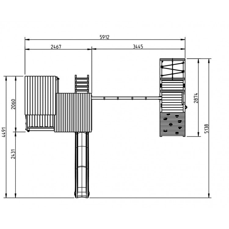 Parque Infantil Masgames Palazzo Xl Con Challenger._3