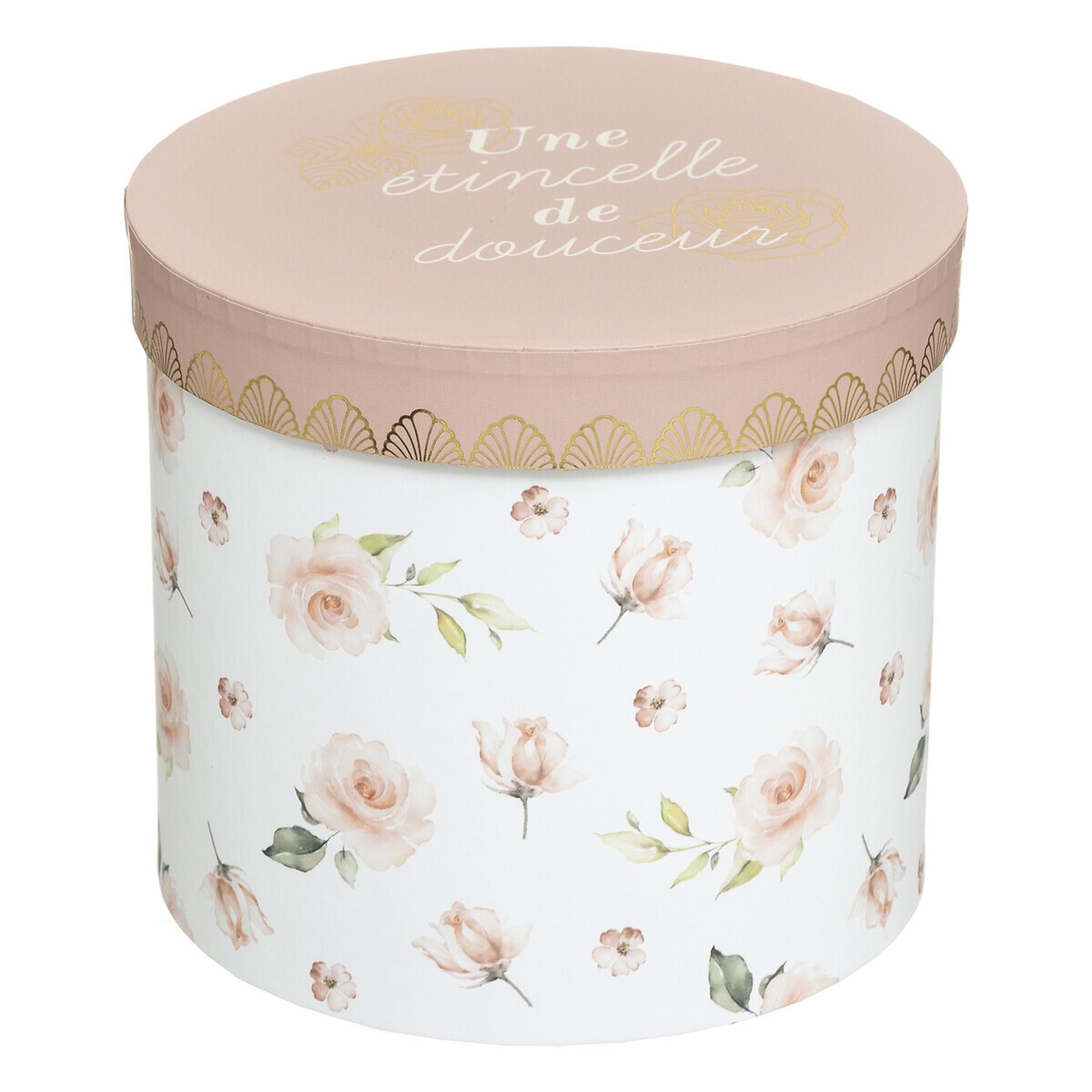 Caja De Cartón princesa X 3 Blanca Y Rosa_3
