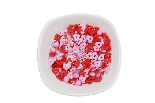 Mix Corazones, Bolitas Y Palitos Colores Pasteles Sprinkles 450g_0
