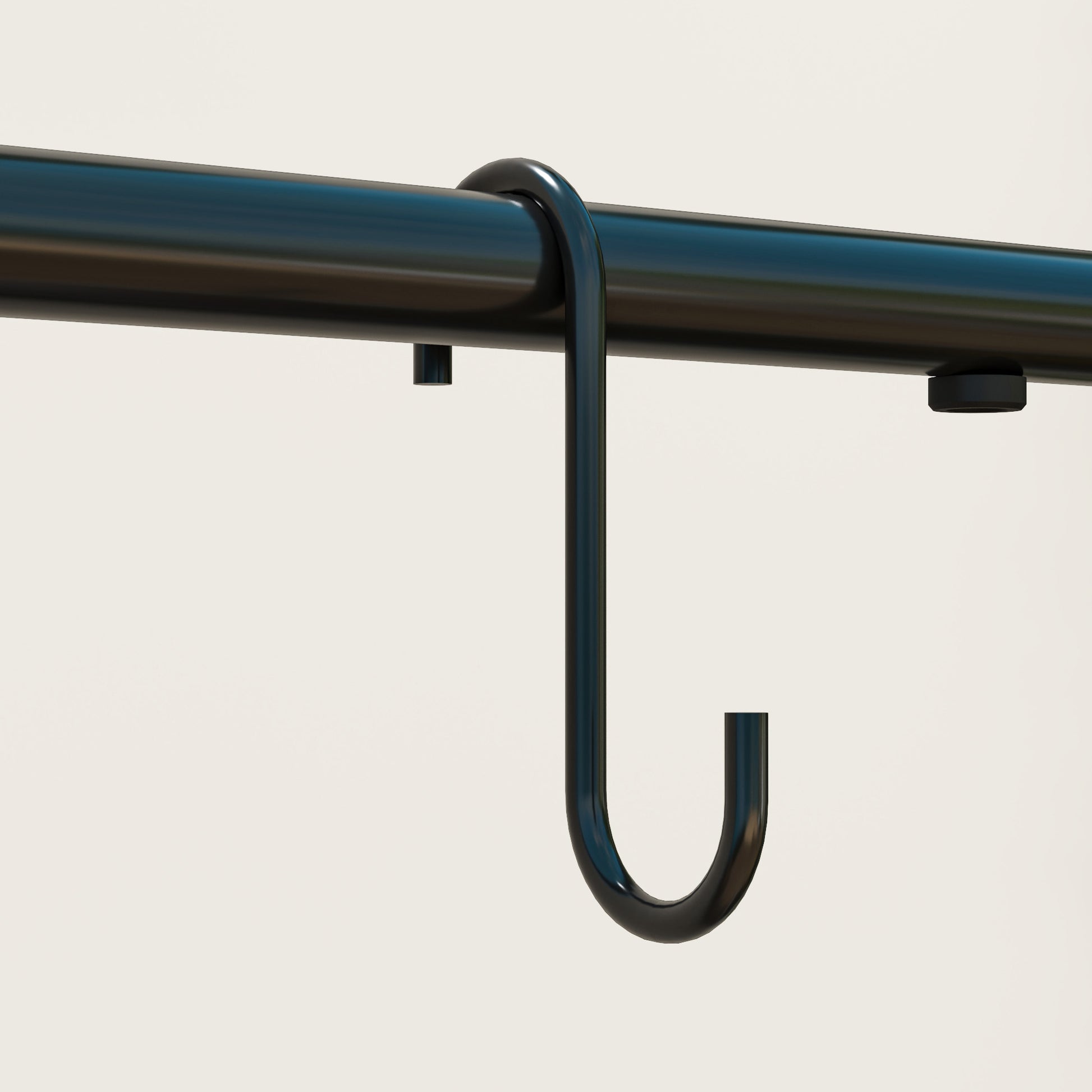 Outsunny Soporte Para Plantas De 3 Niveles Con Ganchos Barra Para Colgar Negro_4