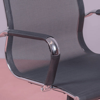 Silla De Oficina Con Respaldo Alto De Malla De Fibra Transpirable - Alu_2