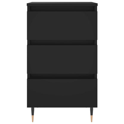 Mesitas De Noche 2 Uds Madera De Ingeniería Negro 40x35x69 Cm_3