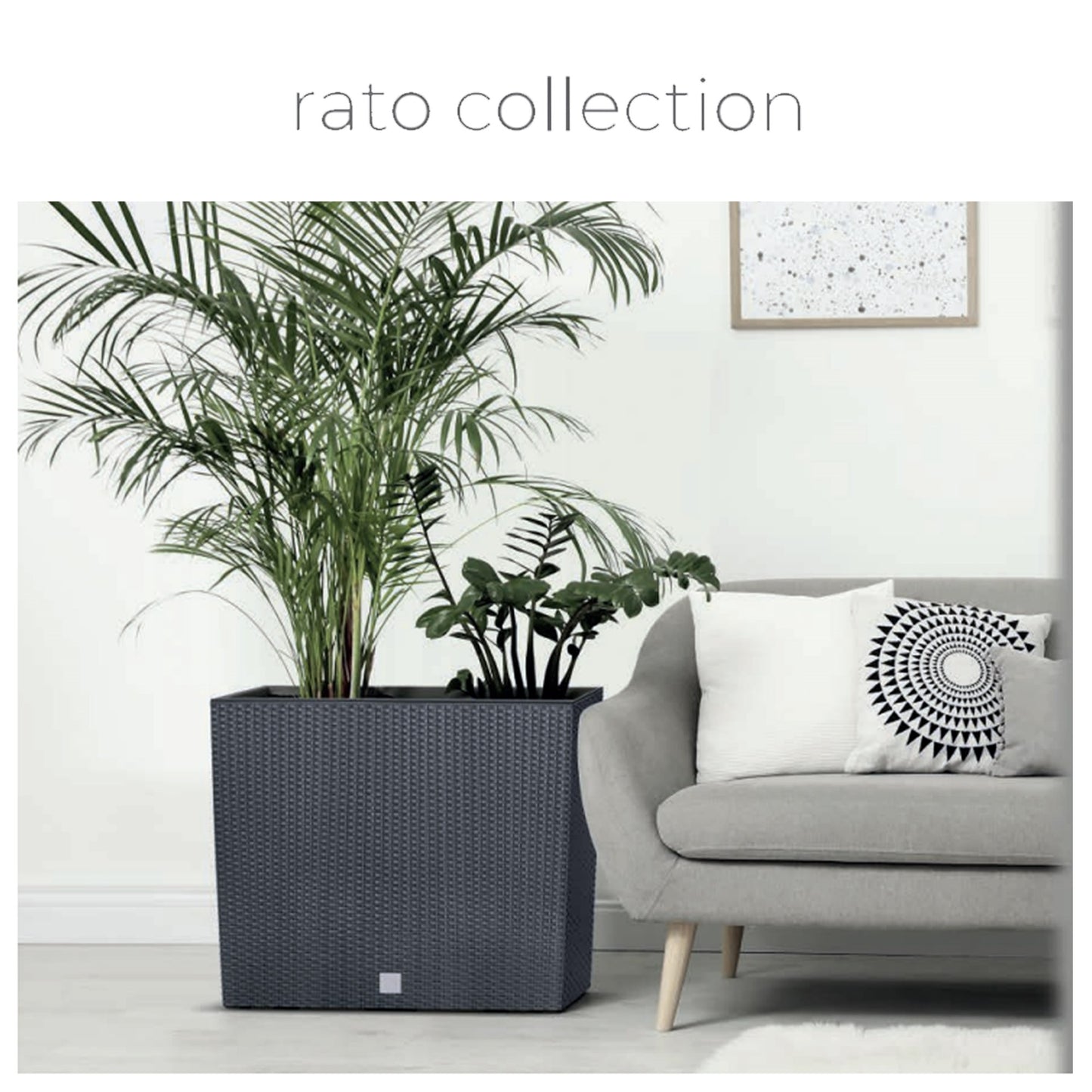 Jardinera Para Balcón Rato Case , Dimensiones (mm) 580x180x498, Color Blanco