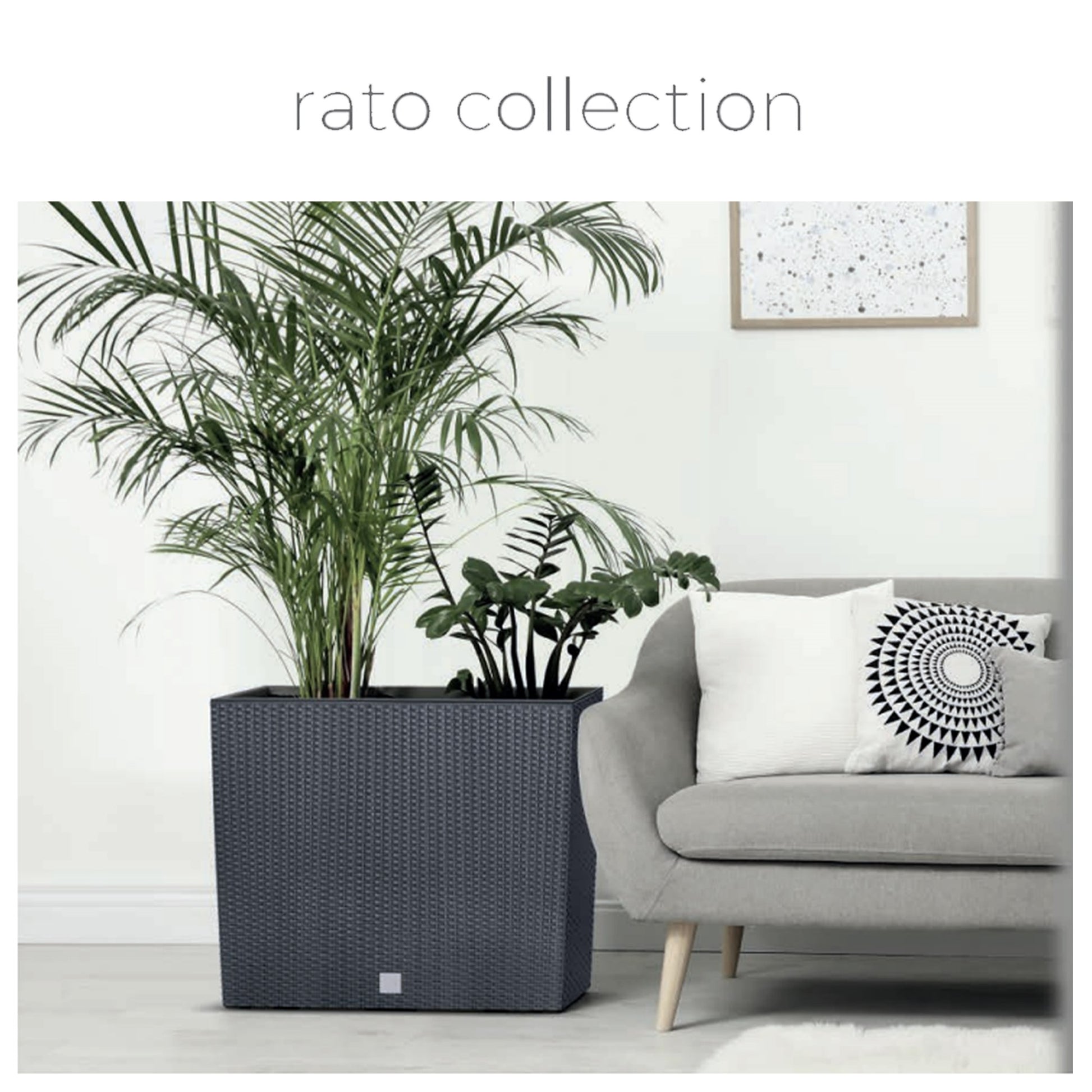 Jardinera Para Balcón Rato Case , Dimensiones (mm) 580x180x498, Color Blanco