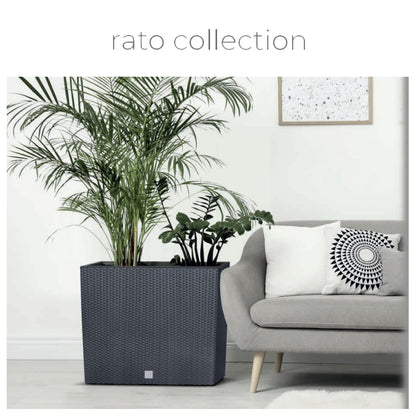 Jardinera Para Balcón Rato Case , Dimensiones (mm) 580x180x498, Color Blanco