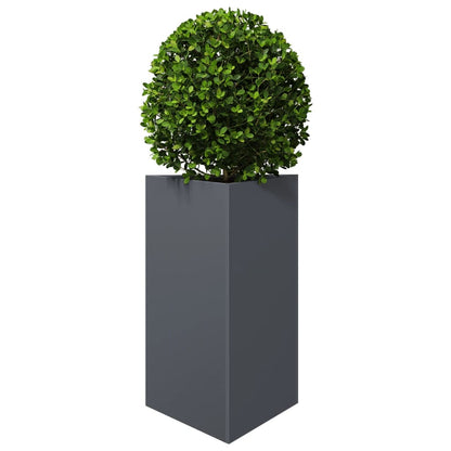 Jardineras 2 Uds Acero Gris Antracita 50x43x75 Cm_3